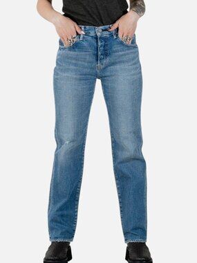 Moussy Vintage Women's Blue MV Nichols Straight Leg Jeans Pants Size 29